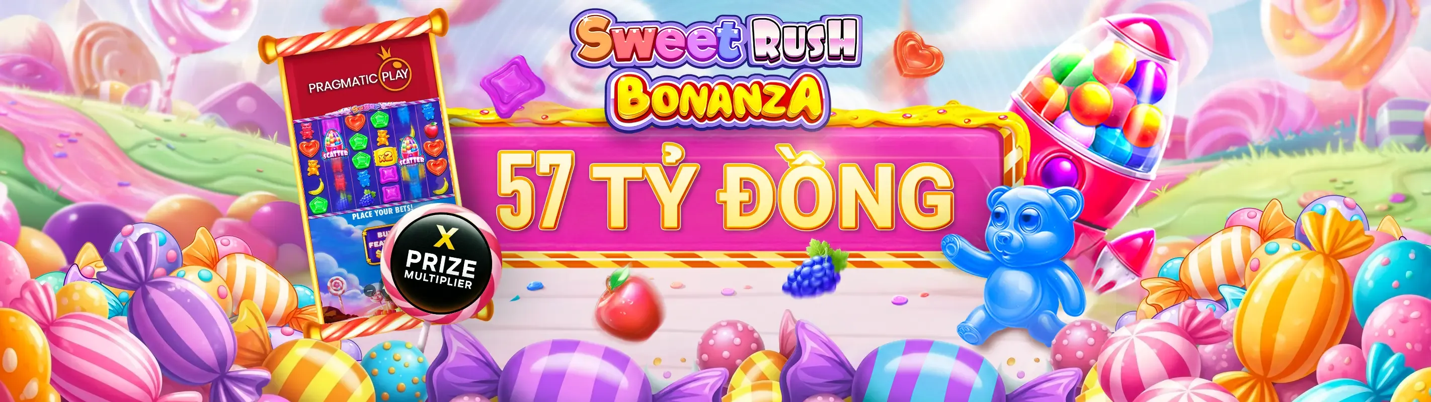 Hình ảnh nền trò chơi Nổ Hũ Vin99 với biểu tượng jackpot và tiền vàng